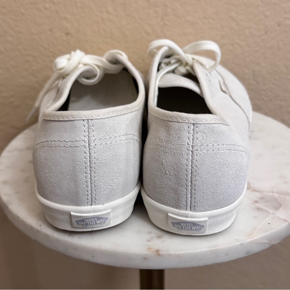 NEW Women Vans Vault OG Authentic Suede Off White Womens Casual Shoes Sz 10 - Picture 5 of 7